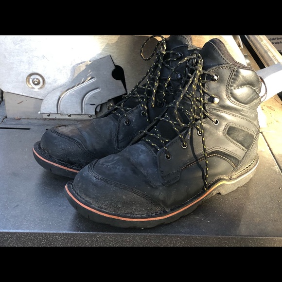 WORX Steel Toes Men\'s Black Leather Work Boots main image 2